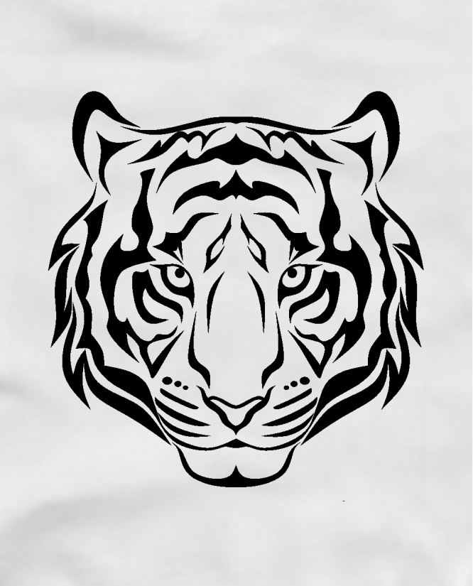 marškinėliai tigras juodas